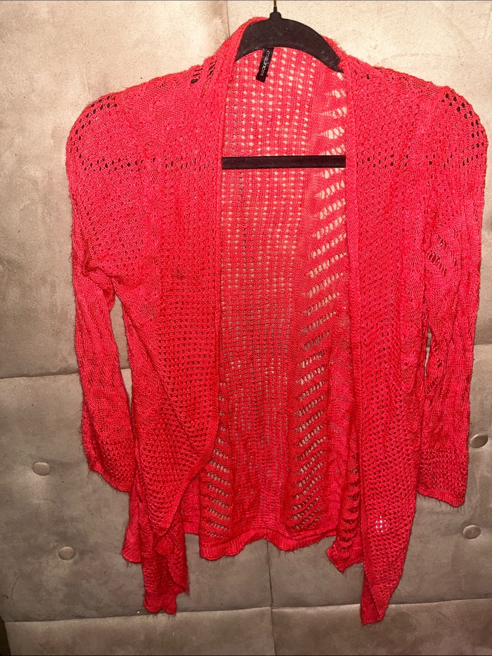 Maurices Coral Open-Front Knit Cardigan